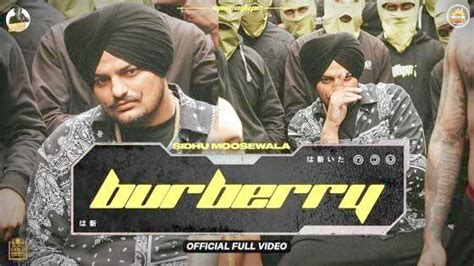 lyrics about burberry|burberry sidhu moose wala.